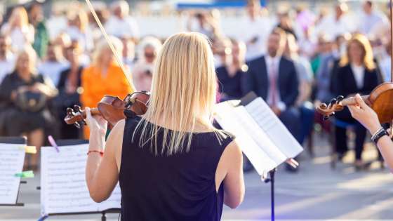 spectacle de musique à un mariage