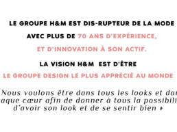 H&M — vision du groupe
